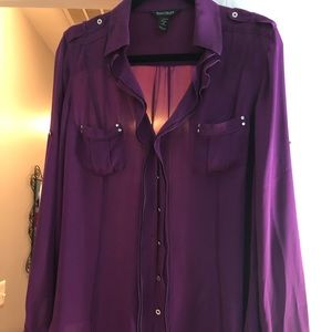 White House Black Market silk blouse